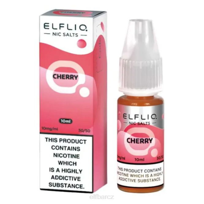 elfbar elfliq nic salts - cherry - 10ml-20 mg/ml 8442200